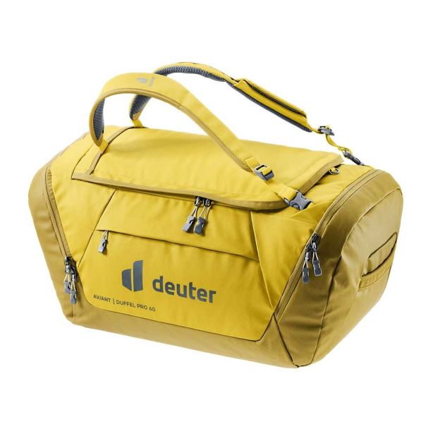 Milho-açafrão/tinta Marinha Deuter Aviant Duffle Pro 60
